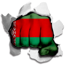 Fist Belarus Flag Logo custom vinyl decal