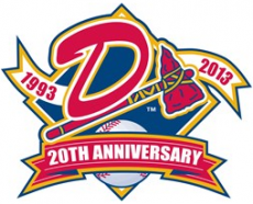Danville Braves 2013 Anniversary Logo heat sticker