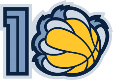 Memphis Grizzlies 2010-2011 Anniversary Logo 2 heat sticker