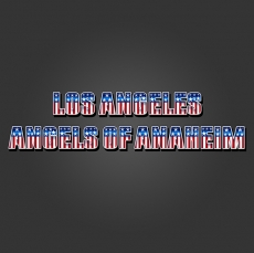 Los Angeles Angels of Anaheim American Captain Logo heat sticker