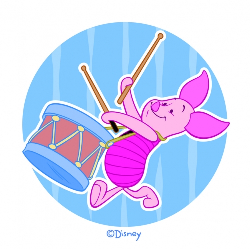 Disney Piglet Logo 18 heat sticker