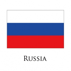 Russia flag logo custom vinyl decal