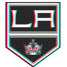 Phantom Los Angeles Kings logo heat sticker