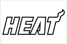 Miami Heat 2012-2013 Pres Wordmark Logo 2 heat sticker