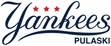 Pulaski Yankees 2015-Pres Primary Logo heat sticker
