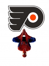 Philadelphia Flyers Spider Man Logo custom vinyl decal