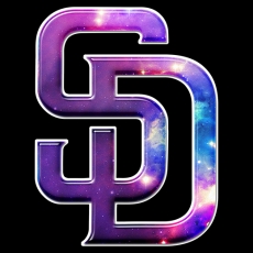 Galaxy San Diego Padres Logo heat sticker