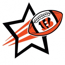 Cincinnati Bengals Football Goal Star logo heat sticker