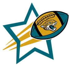 Jacksonville Jaguars Football Goal Star logo heat sticker