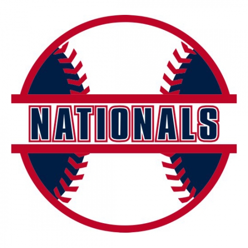 Baseball Washington Nationals Logo heat sticker
