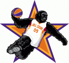 NBA All-Star Game 2008-2009 Mascot Logo heat sticker