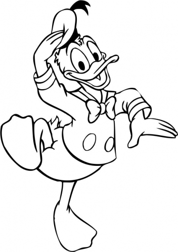 Donald Duck Logo 07 custom vinyl decal