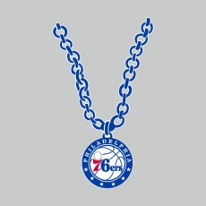 Philadelphia 76ers Necklace logo custom vinyl decal