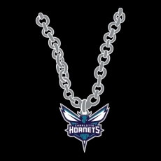 Charlotte Hornets Necklace logo heat sticker