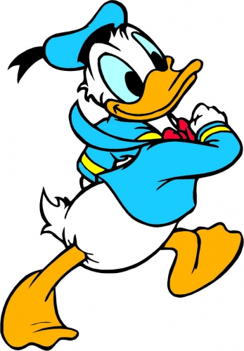 Donald Duck Logo 39 custom vinyl decal