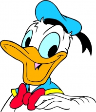 Donald Duck Logo 50 heat sticker