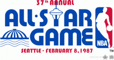 NBA All-Star Game 1986-1987 Logo heat sticker
