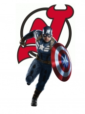 New Jersey Devils Captain America Logo heat sticker