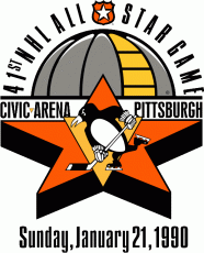 NHL All-Star Game 1989-1990 Logo custom vinyl decal