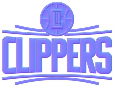 Los Angeles Clippers Colorful Embossed Logo heat sticker