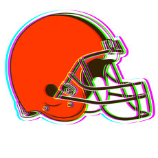 Phantom Cleveland Browns logo heat sticker