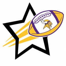 Minnesota Vikings Football Goal Star logo heat sticker