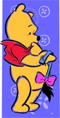 Disney Pooh Logo 16 heat sticker