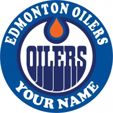 Edmonton Oilers Customized Logo heat sticker
