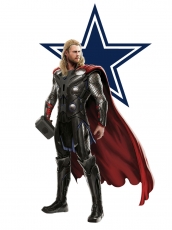 Dallas Cowboys Thor Logo heat sticker
