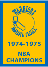 Golden State Warriors 1974-1975 Championship Banner heat sticker