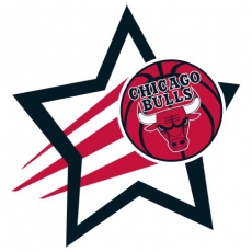 Chicago Bulls Basketball Goal Star logo heat sticker