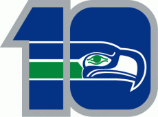 Seattle Seahawks 1985 Anniversary Logo custom vinyl decal