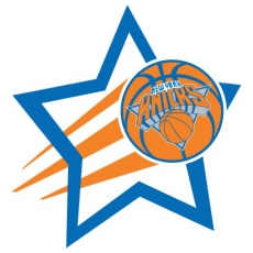 New York Knicks Basketball Goal Star logo heat sticker
