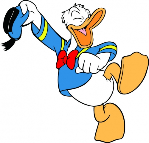 Donald Duck Logo 10 custom vinyl decal