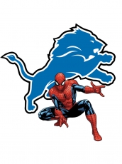 Detroit Lions Spider Man Logo heat sticker