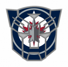 Autobots Winnipeg Jets logo heat sticker