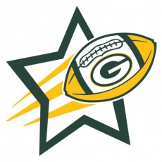 Green Bay Packers Football Goal Star logo heat sticker