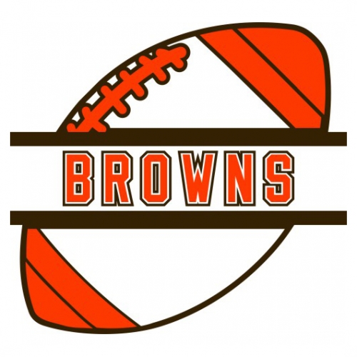 Football Cleveland Browns Logo heat sticker