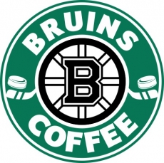 Boston Bruins Starbucks Coffee Logo heat sticker