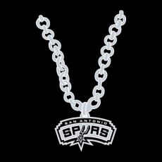 San Antonio Spurs Necklace logo heat sticker