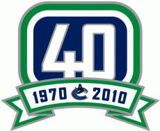 Vancouver Canucks 2010 11 Anniversary Logo heat sticker
