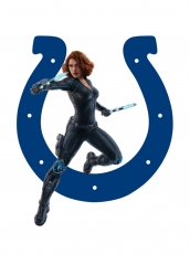 Indianapolis Colts Black Widow Logo heat sticker