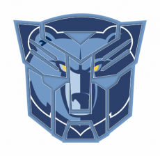 Autobots Memphis Grizzlies logo heat sticker