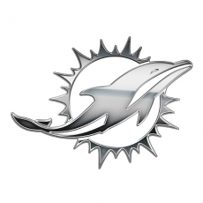 Miami Dolphins Silver Logo heat sticker
