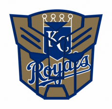 Autobots Kansas City Royals logo heat sticker