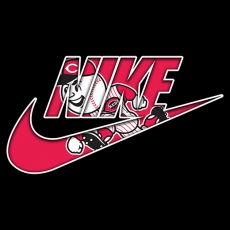 Cincinnati Reds Nike logo heat sticker