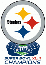 Pittsburgh Steelers 2009 Champion Logo heat sticker