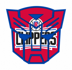 Autobots Los Angeles Clippers logo heat sticker