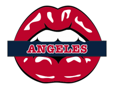Los Angeles Angels Of Anaheim Lips Logo custom vinyl decal