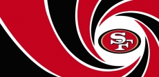 007 San Francisco 49ers logo heat sticker